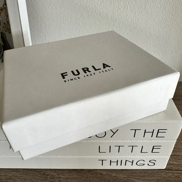 Furla Black Leather Credit Card Holder Wallet New Authentic - Picture 11 of 11